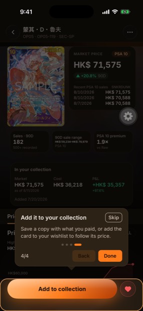 Add it to your collection dark