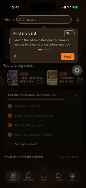 Find any card dark